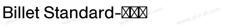 Billet Standard字体转换